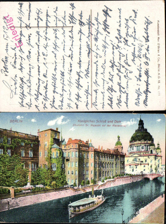 702524 Berlin Schloss Dom Ausfahrt Sr. Majestät a.d. Alexandria