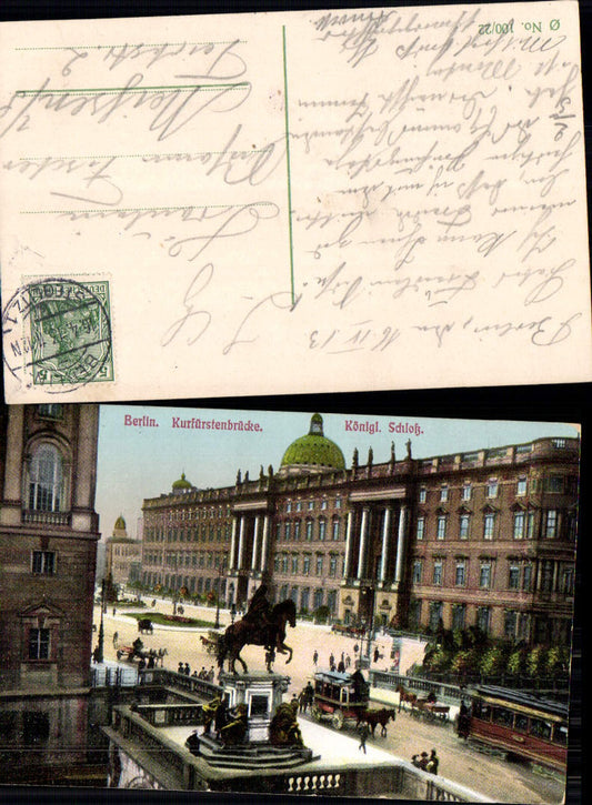 702536 Berlin Kurfürstenbrücke Pferdetram Tramway Tram