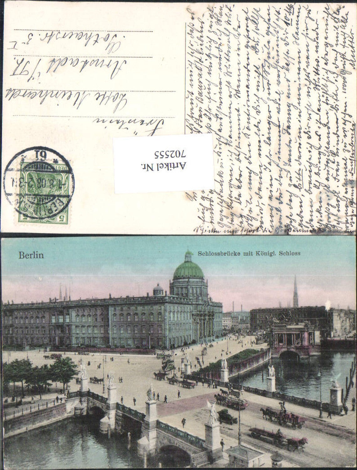 702555 Berlin Schlossbrücke Schloss gel Arnstadt