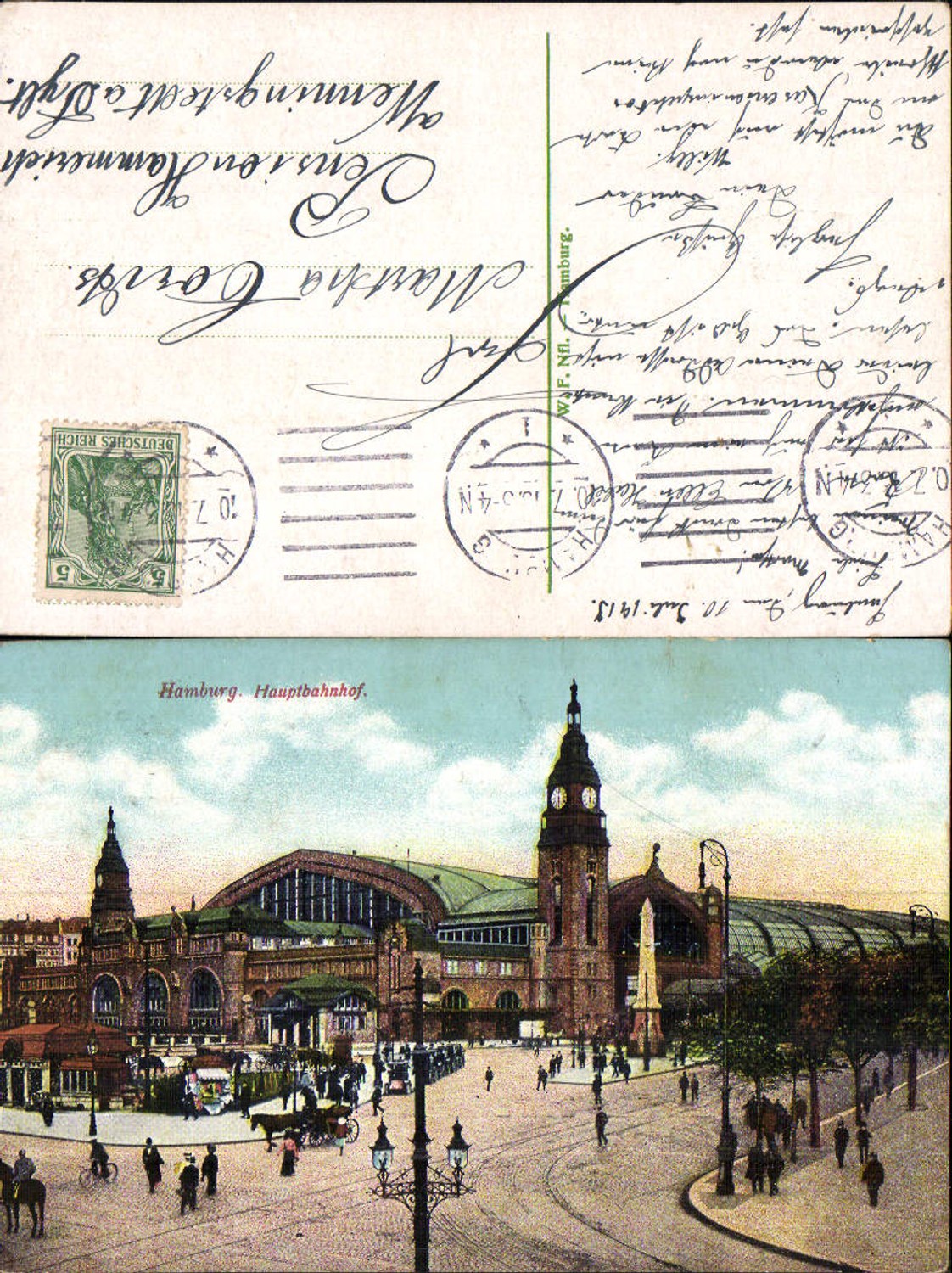 702566 Hamburg Bahnhof Hauptbahnhof gel Wenningstedt Sylt