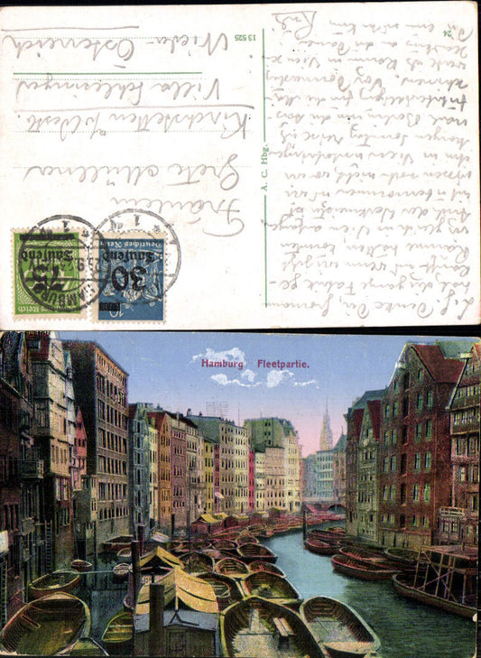 702578 Hamburg Fleetpartie Partie gel Kirchstetten Villa Schlesinger