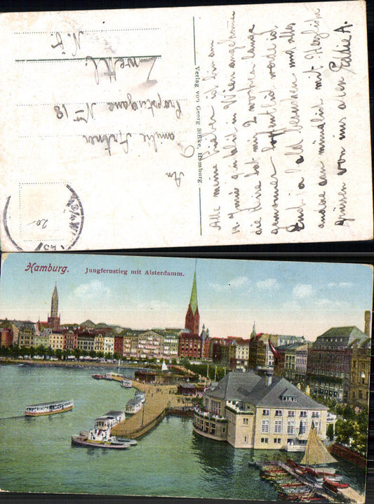 702590 Hamburg Jungfernstieg Alsterdamm gel Zwettl