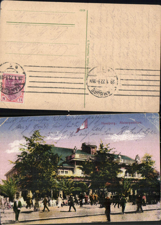 702595 Hamburg Alsterpavillon gel Fürth