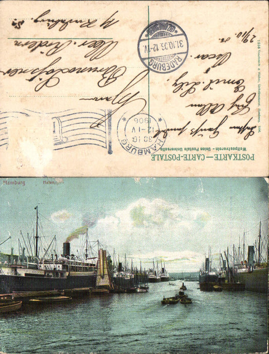 702602 Hamburg Hafen Segelschiffe Segelschiffhafen Stp. Radeburg