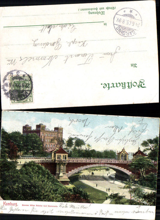 702626 Hamburg Kersten Miles Brücke Sternwarte gel Garding Eiderstedt