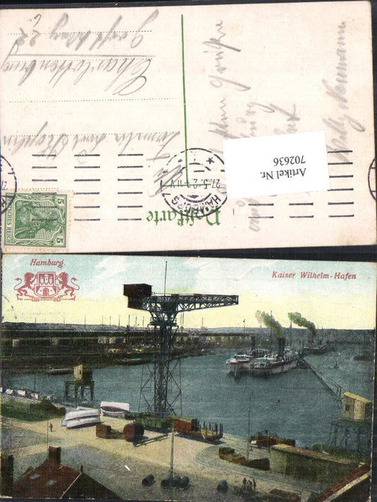 702636 Hamburg Kaiser Wilhelm Hafen Kran