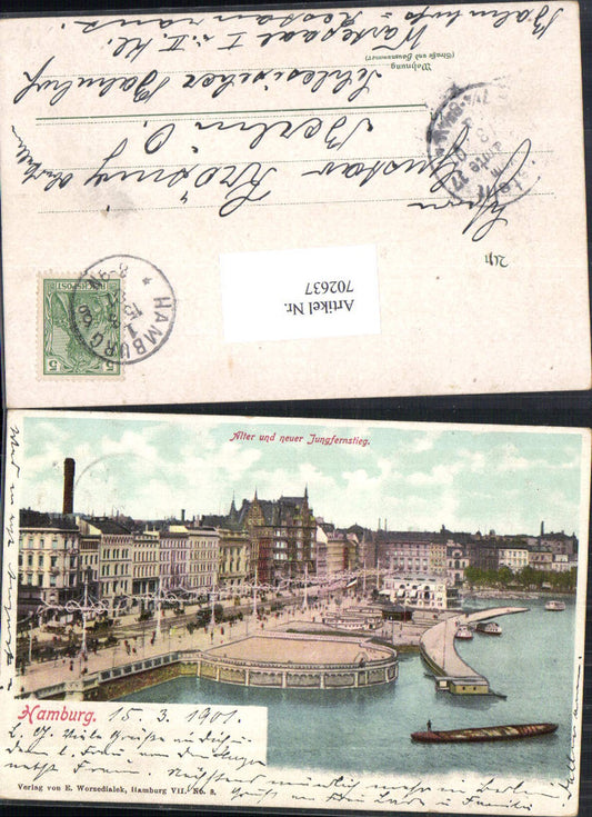 702637 Hamburg Alter u. neuer Jungfernstieg 1901