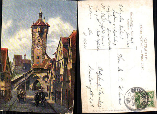 702668 Paul Sollmann Rothenburg ob der Tauber Klingentor gel Ratzeburg Lauenburg