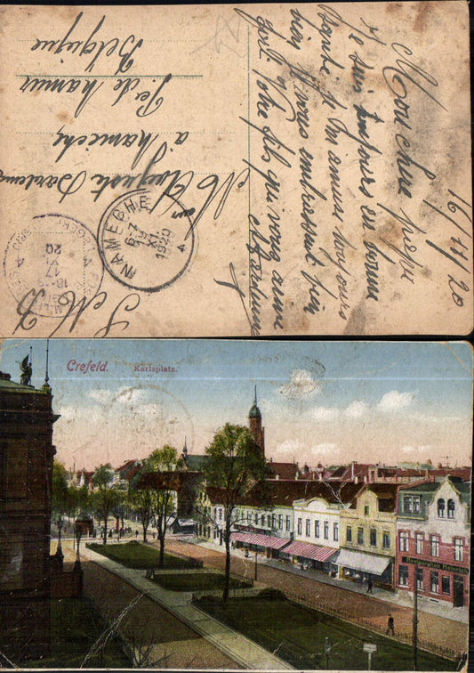 702697 Crefeld Krefeld Karlsplatz Feldpost