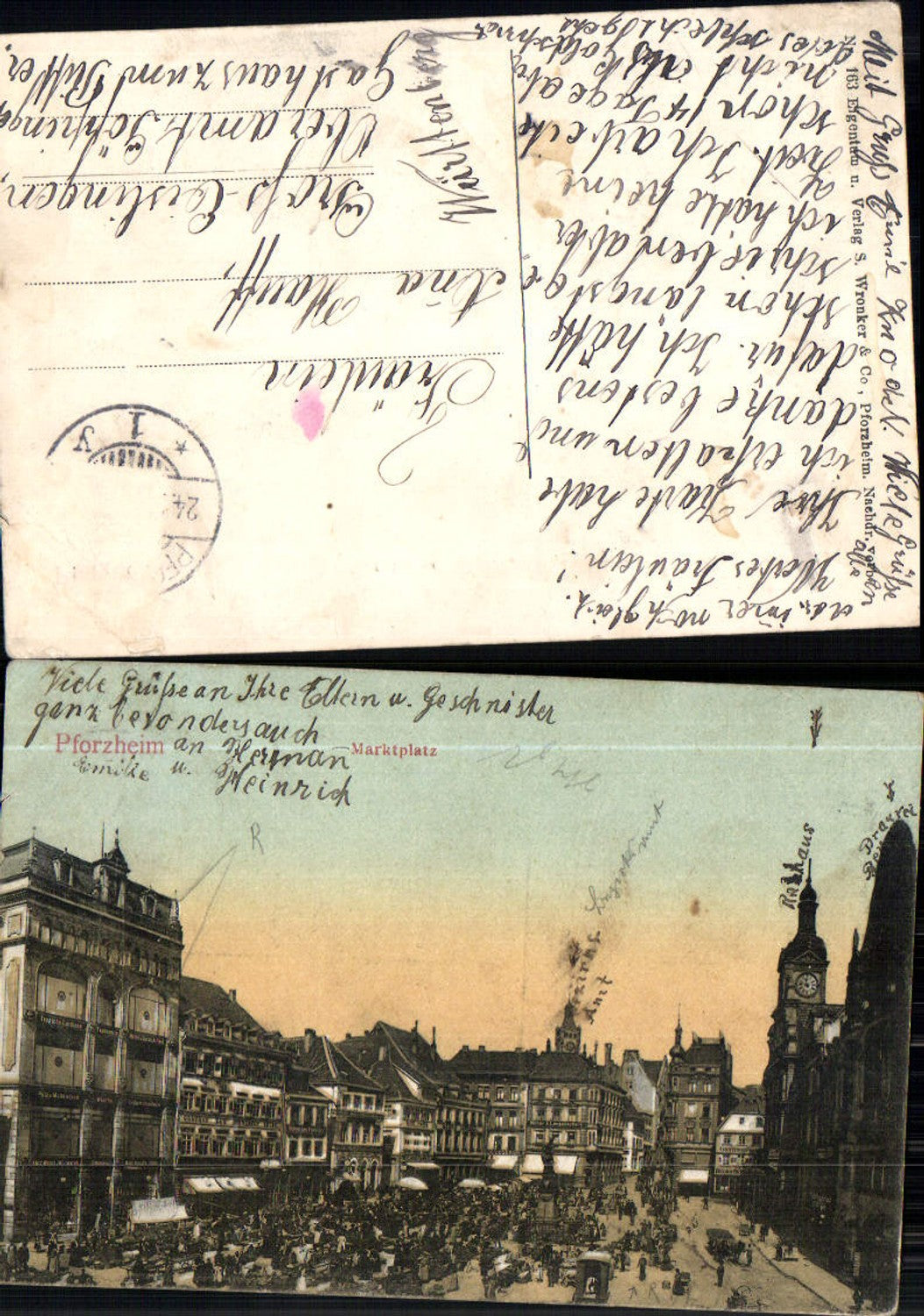 702704 Pforzheim Marktplatz