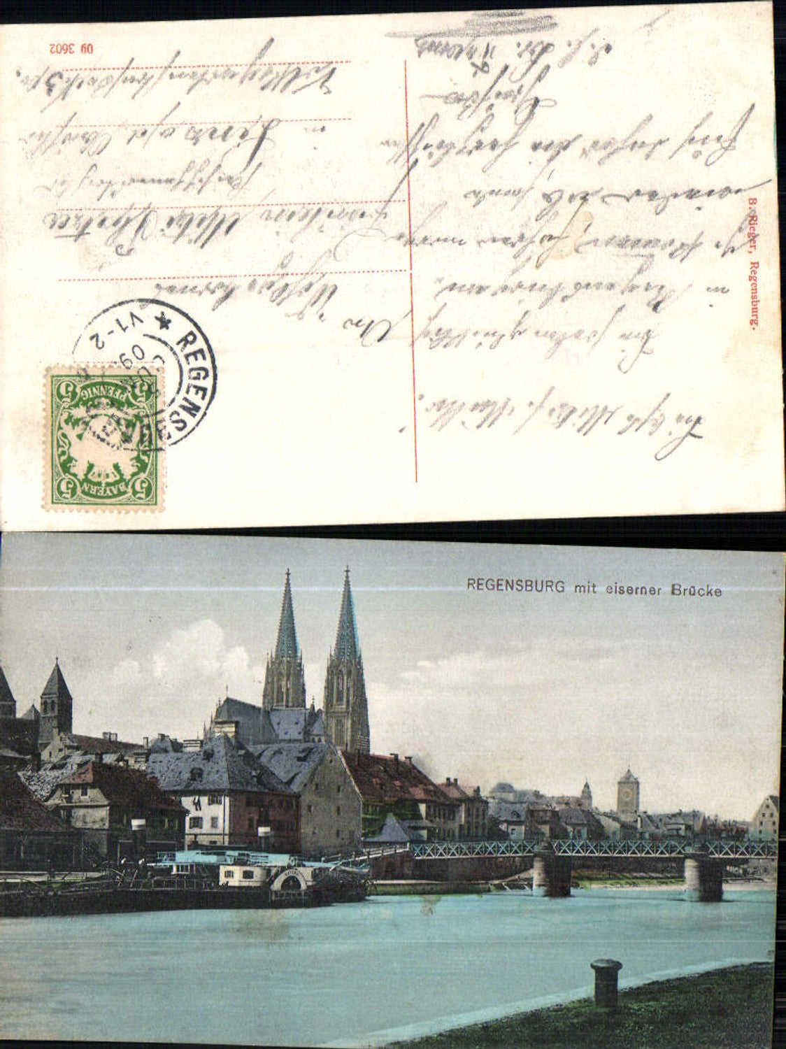 702705 Regensburg an der Donau Brücke