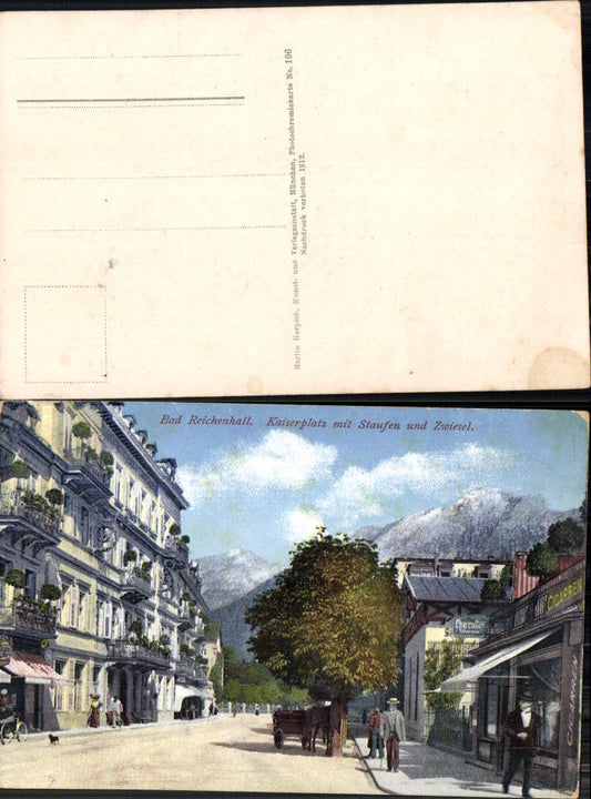 702846 Bad Reichenhall Kaiserplatz m. Stauffen pub Herpich 196