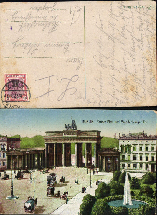 702882 Berlin Mitte Brandenburger Tor Pariser Platz gel Helmstedt b. Braunschweig Ziegelei