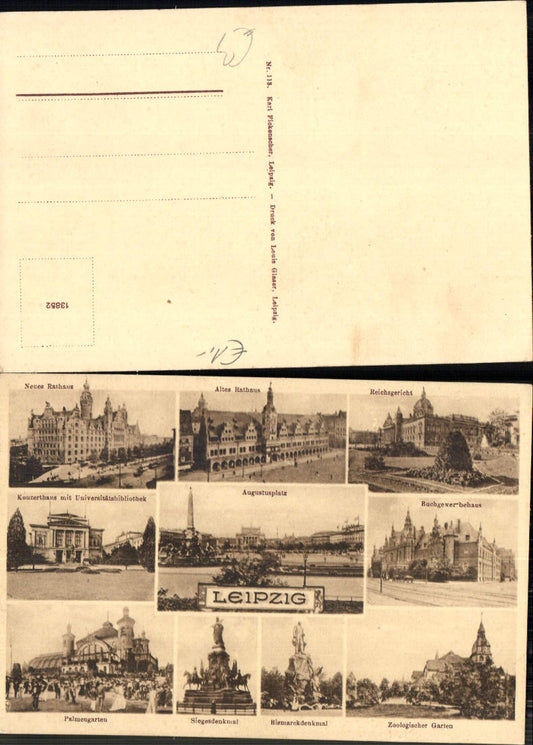 702883 Leipzig Zoo Augustusplatz Rathaus Palmengarten