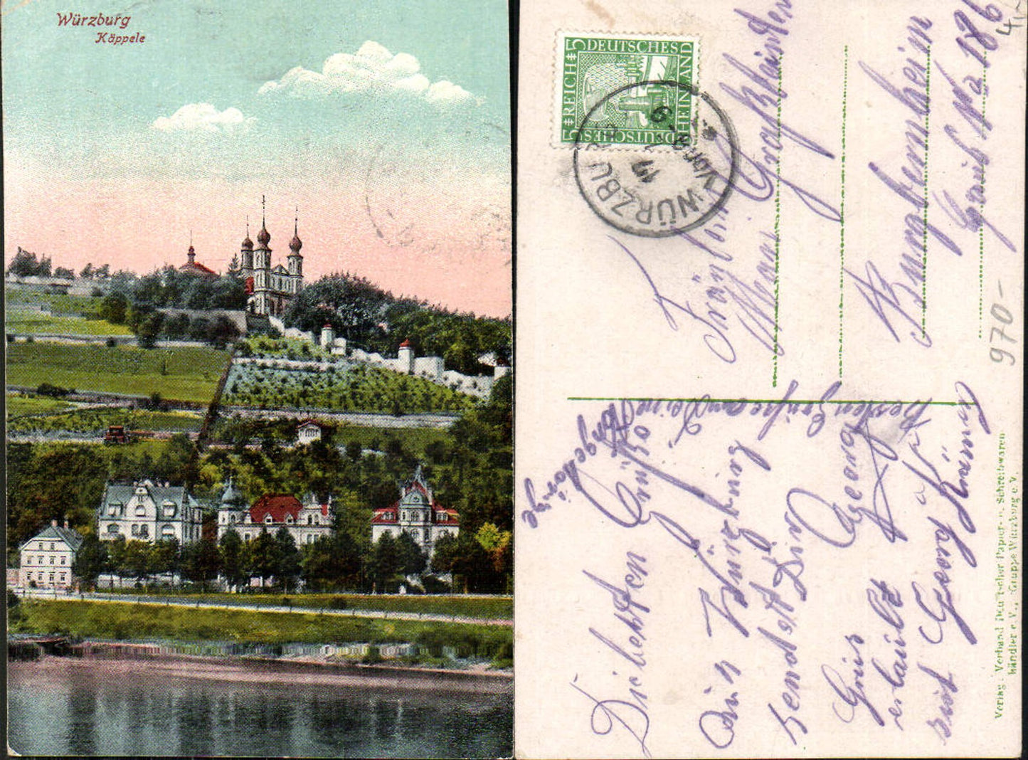 702901 Würzburg Käppele gel Burgbernheim