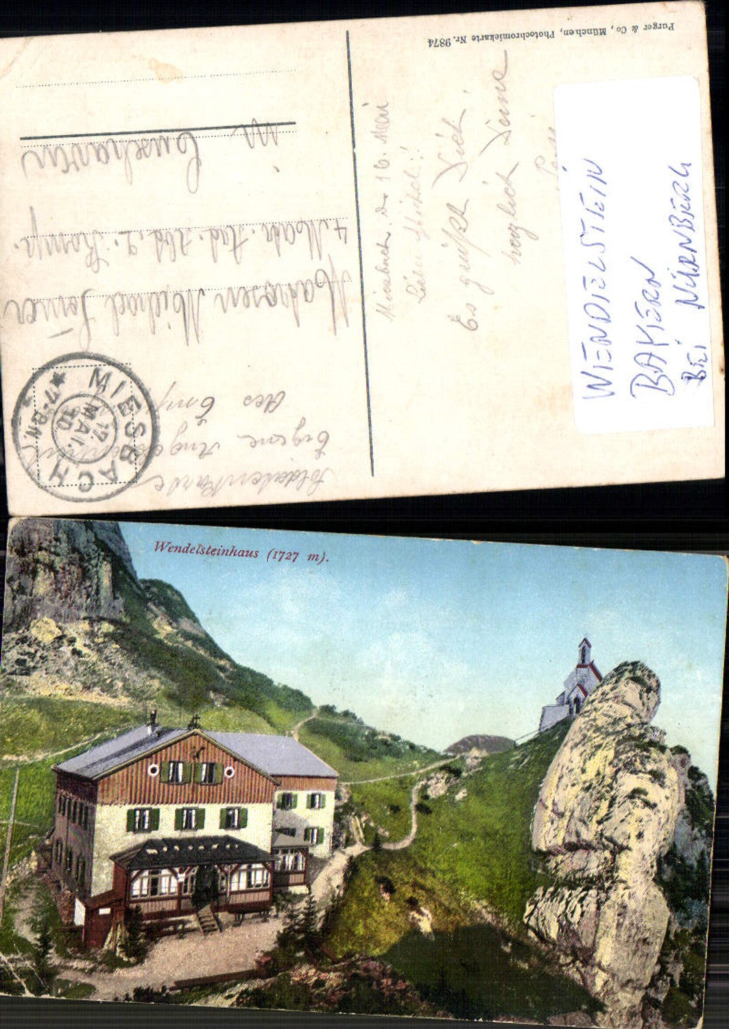 702920 Wendelsteinhaus bei Bayrischzell LK Miesbach pub Purger & Co. 9874