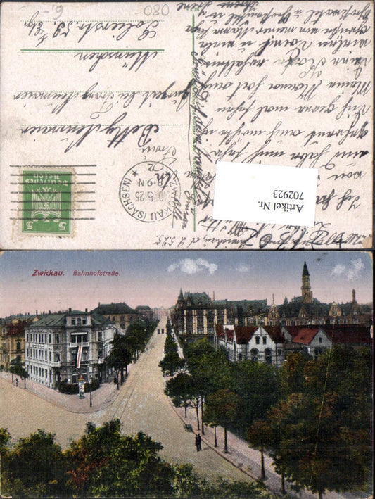 702923 Zwickau in Sachsen Bahnhofstraße 1925