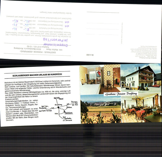 702949 Klapp-AK Maitzborn b. Kirchberg Hunsrück Gasthaus Dorfkrug