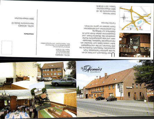 702950 Klapp-AK Altwarmbüchen b. Isernhagen Hannover Hotel Hennies