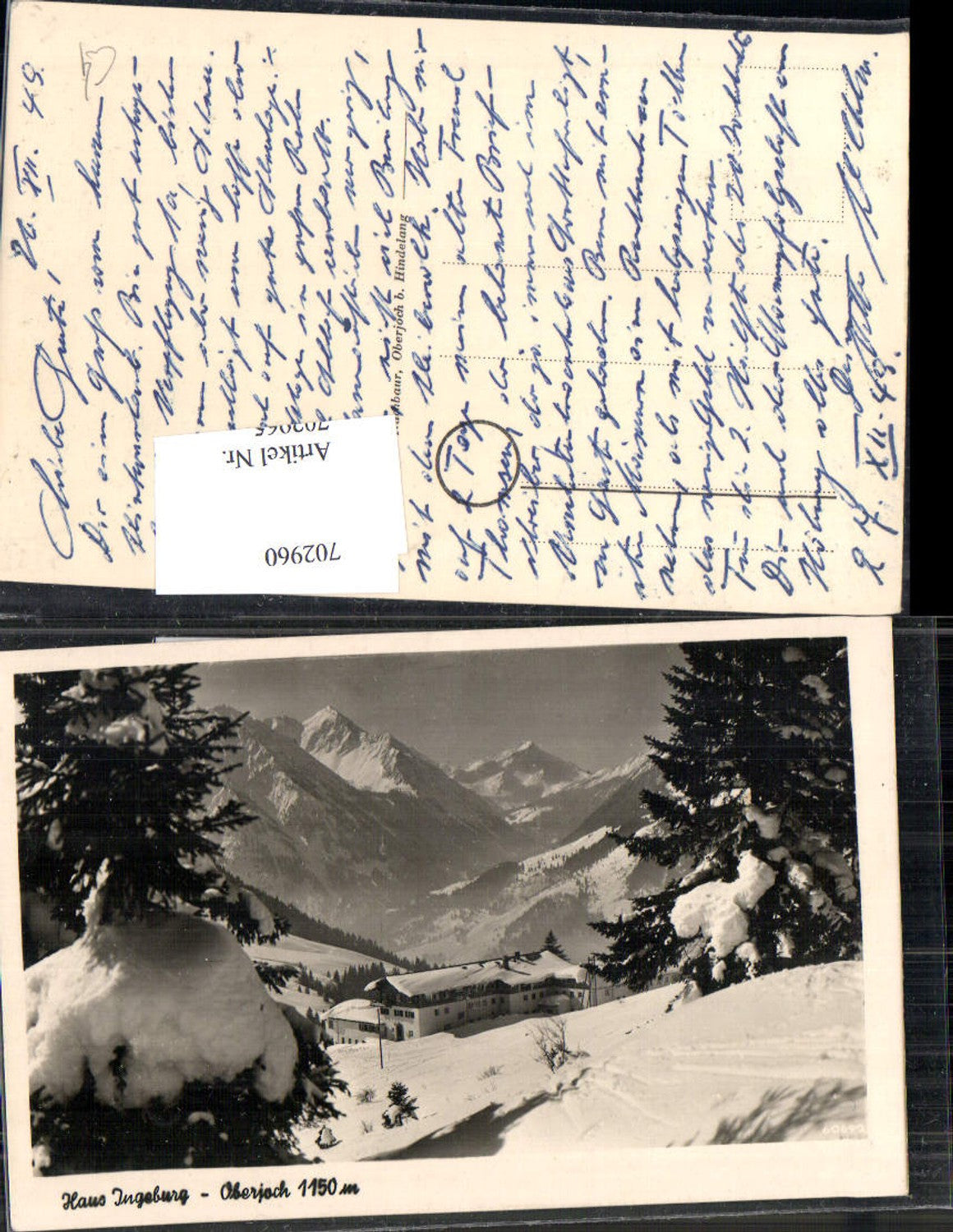 702960 Haus Ingeborg Oberjoch b. Hindelang Allgäu Oberallgäu