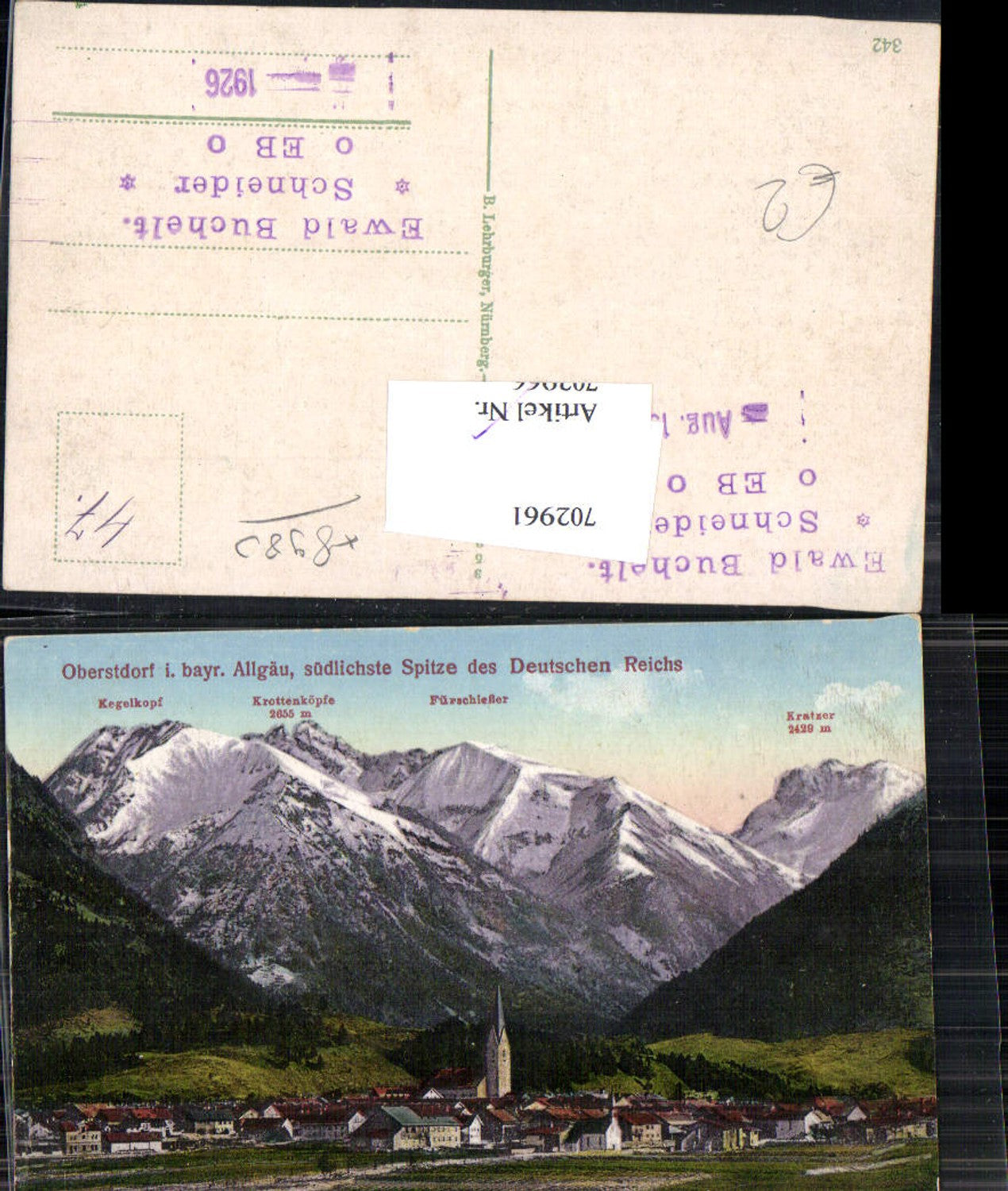702961 Oberstdorf in the Allgäu