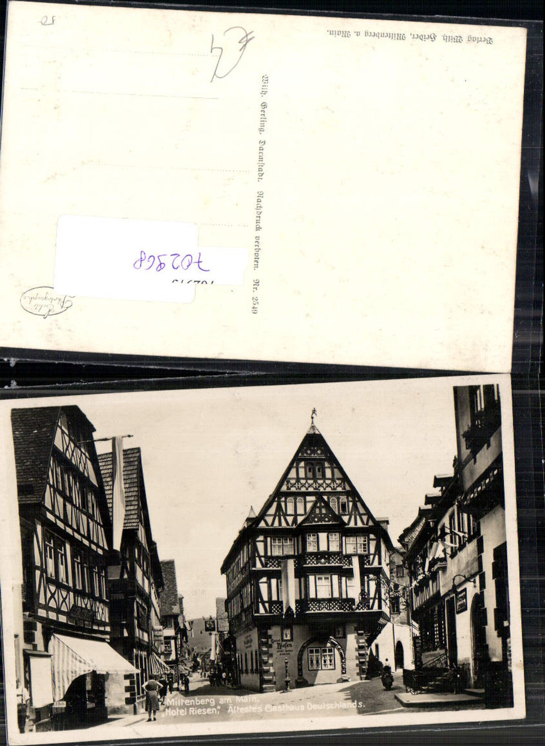702968 Miltenberg am Main Hotel Riesen Gasthaus