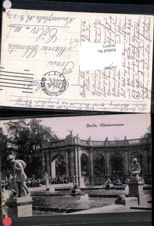 702973 Berlin Märchenbrunnen Feldpost 1916