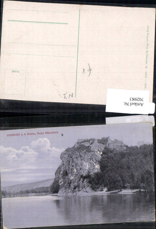 702983 Hainburg an der Donau Röthelstein Felsen Ruine