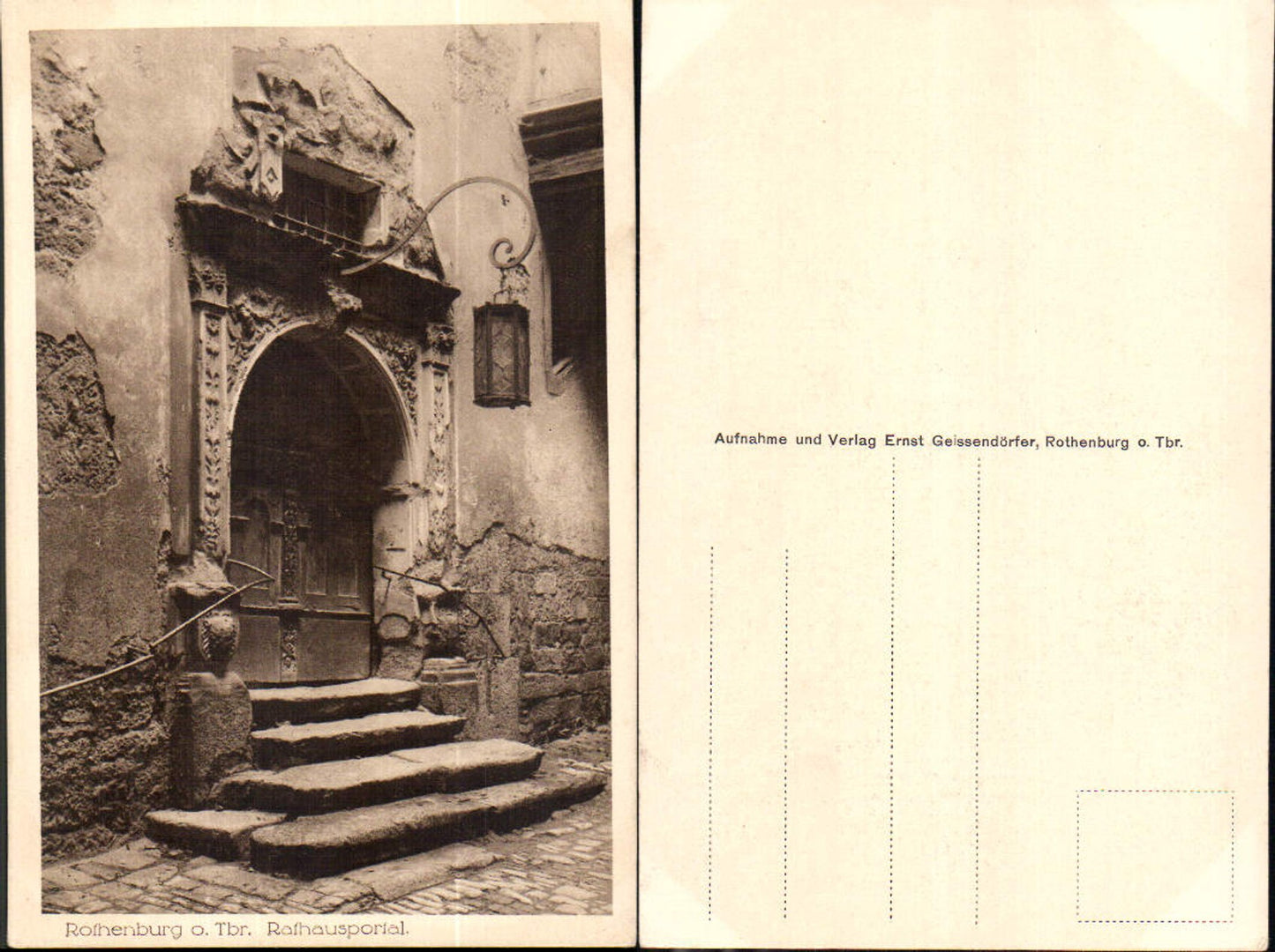 703010 Rothenburg ob der Tauber Rathausportal Rathaus