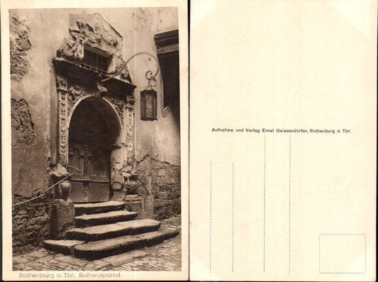 703010 Rothenburg ob der Tauber Rathausportal Rathaus