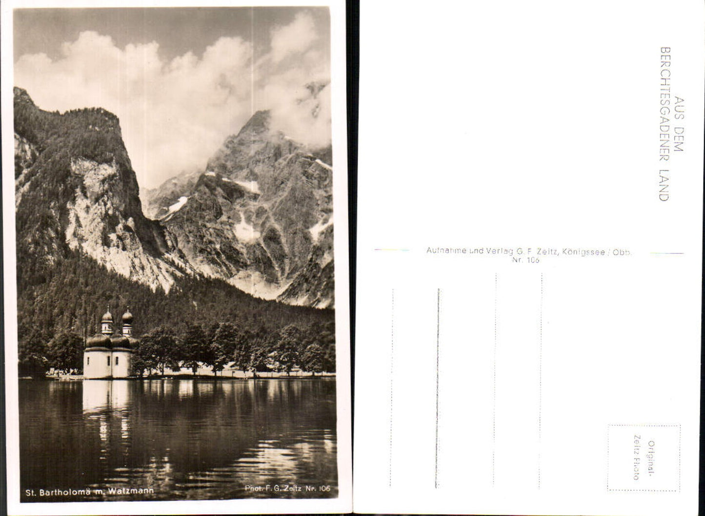703015 St. Bartolomä Watzmann Berchtesgaden