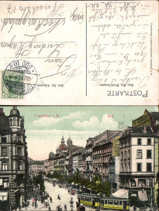 703023 Frankfurt am Main Zeil Straßenbahn gel Neckargartach Heilbronn