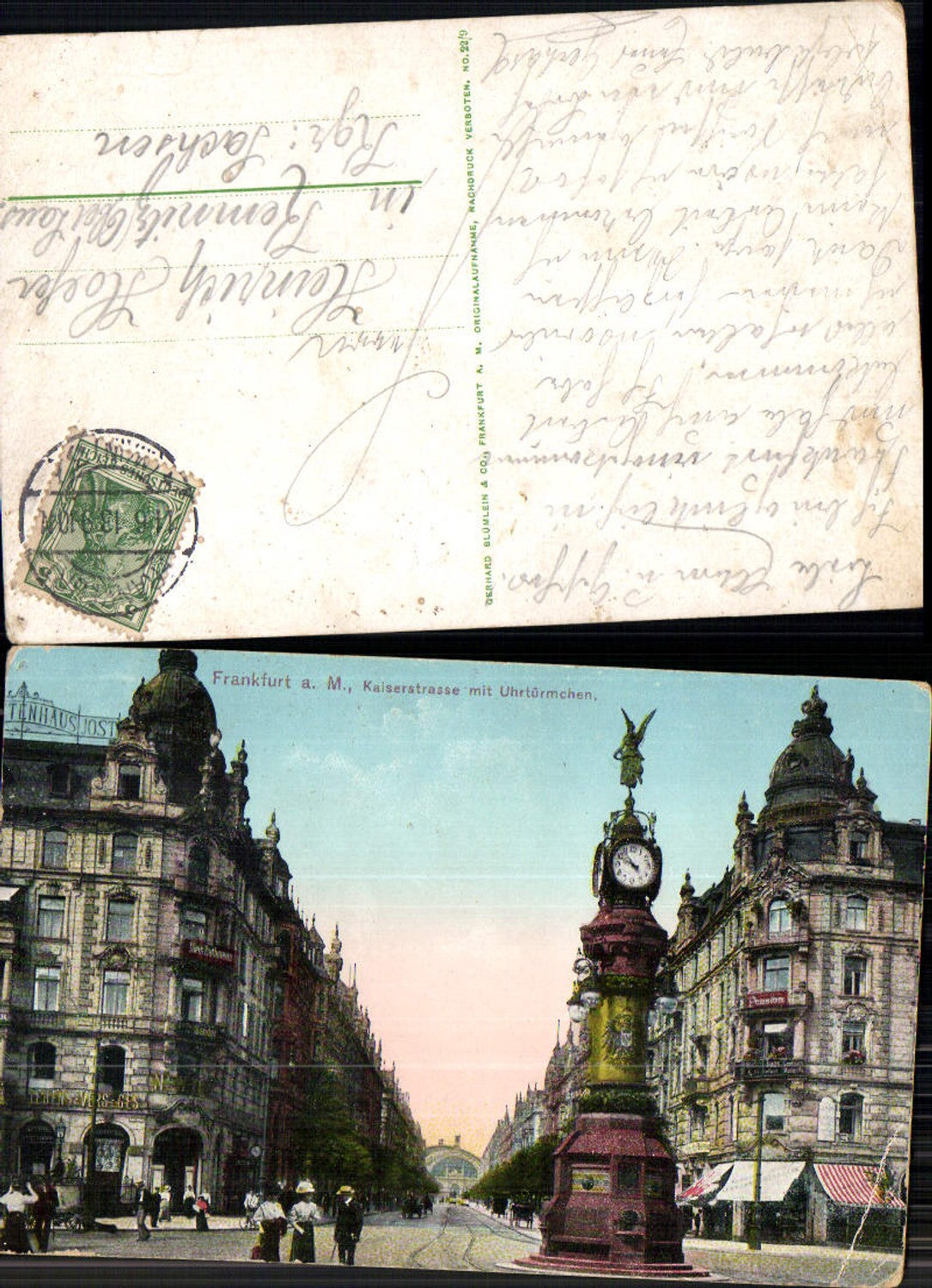 703042 Frankfurt am Main Kaiserstraße Uhrturm Uhr