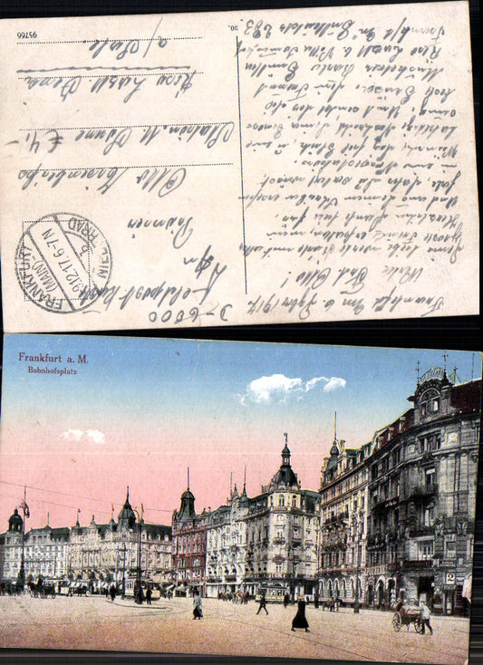 703045 Frankfurt am Main Bahnhofsplatz Feldpost