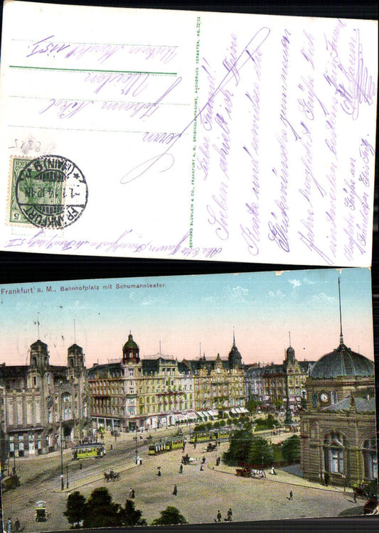 703046 Frankfurt am Main Bahnhofplatz Schumanntheater Theater gel Weiden