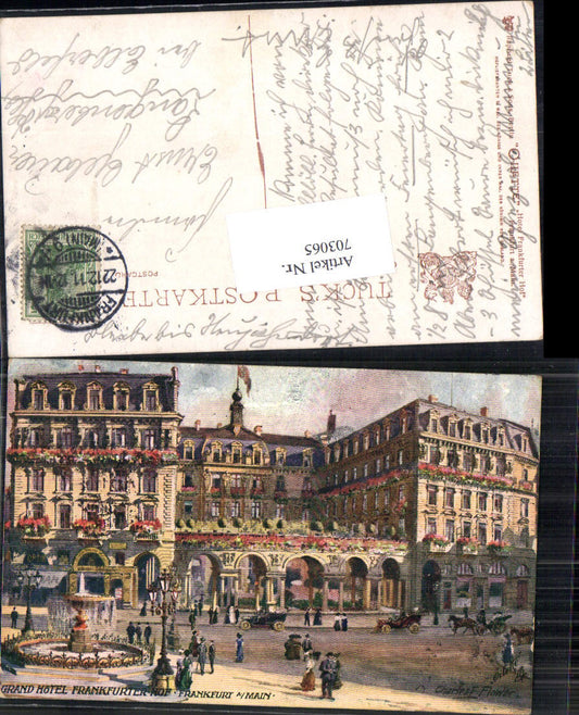 Charles F. Flower Frankfurt am Main Grand Hotel Frankfurter Hof pub Tuck