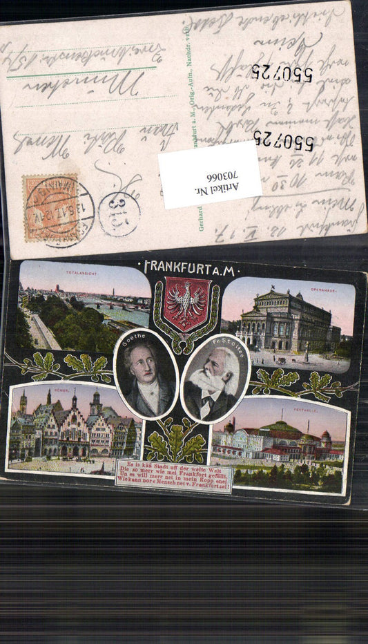 703066 Frankfurt am Main Goethe Fr. Stoltze