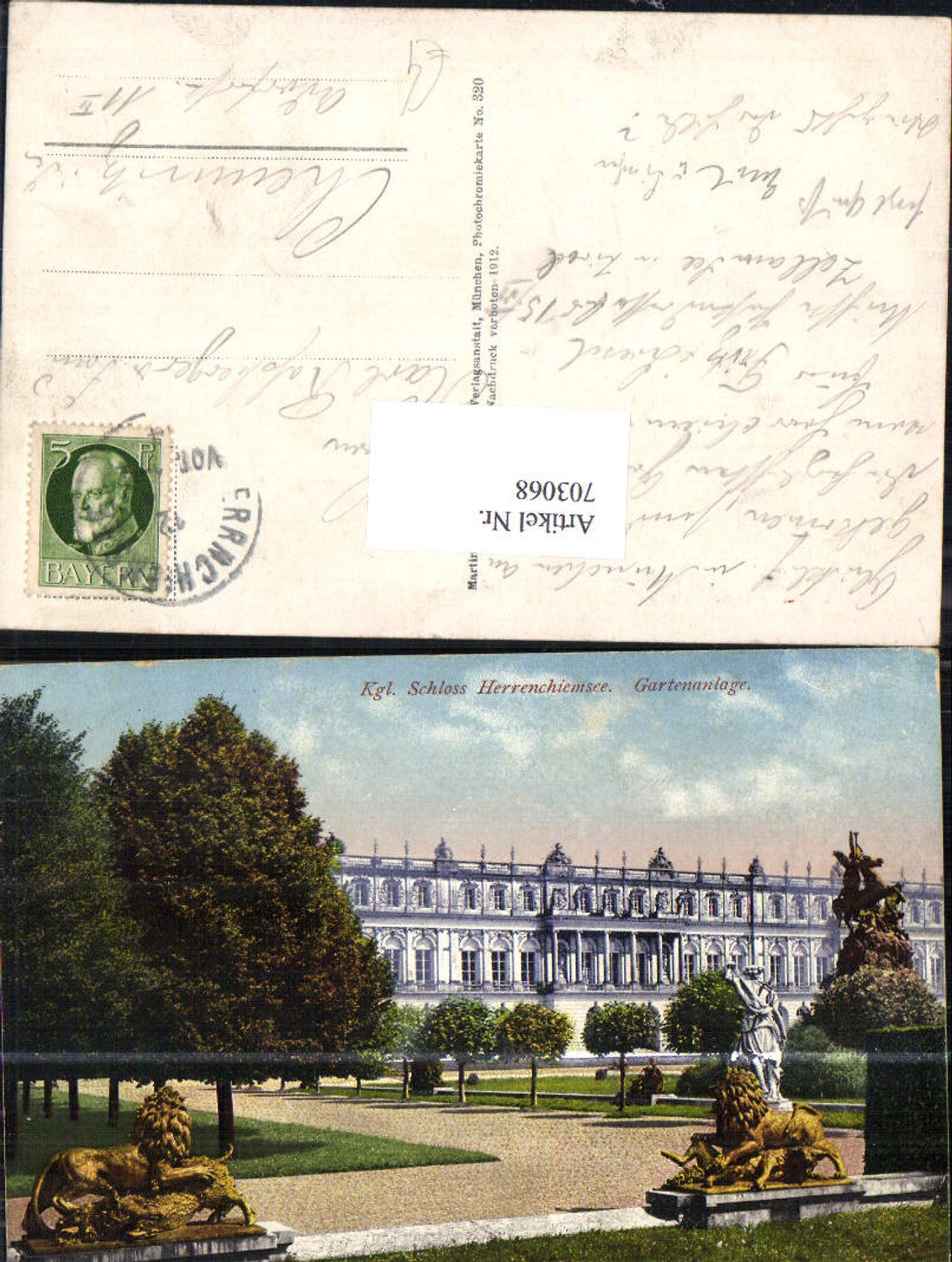 703068 Schloss Herrenchiemsee Gartenanlage pub Herpich 320
