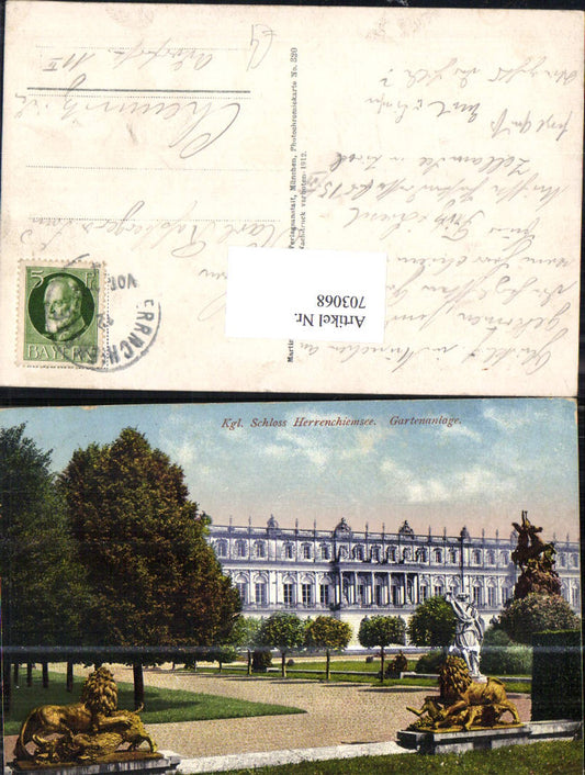 703068 Herrenchiemsee Palace Gardens pub Herpich 320