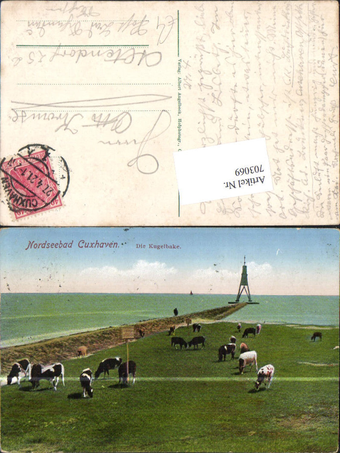 703069 Nordseebad Cuxhaven Kugelbake