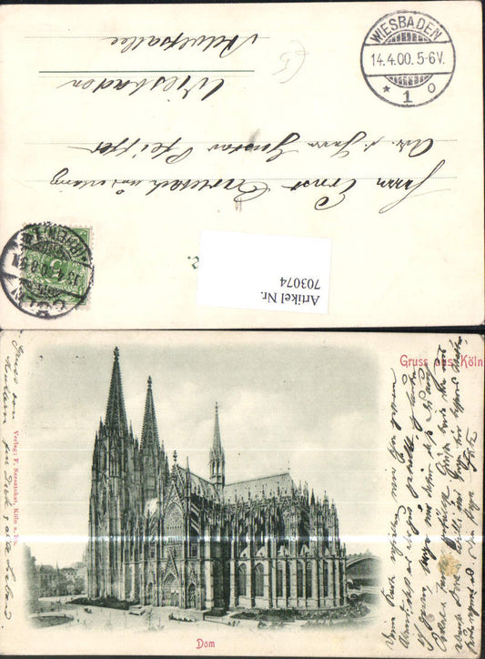 703074 Gruss aus Köln am Rhein 1899
