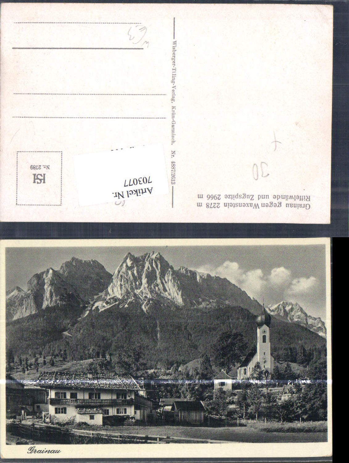 703077 Grainau Waxenstein LK Garmisch Partenkirchen