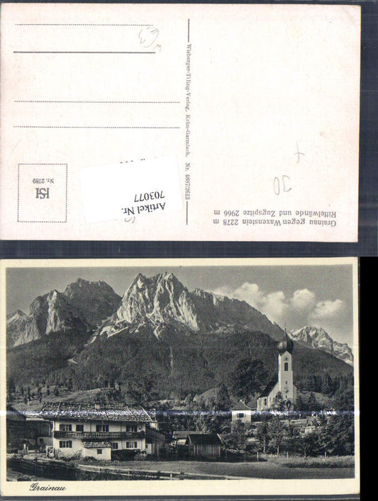 703077 Grainau Waxenstein LK Garmisch Partenkirchen