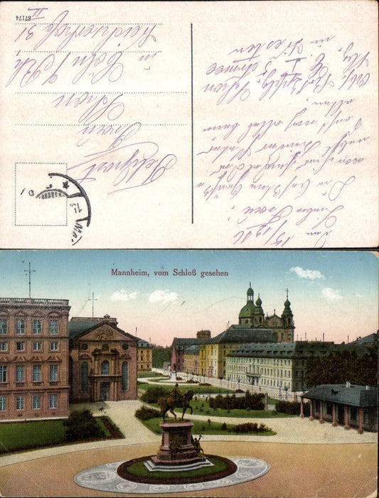 703094 Mannheim Castle Feldpost