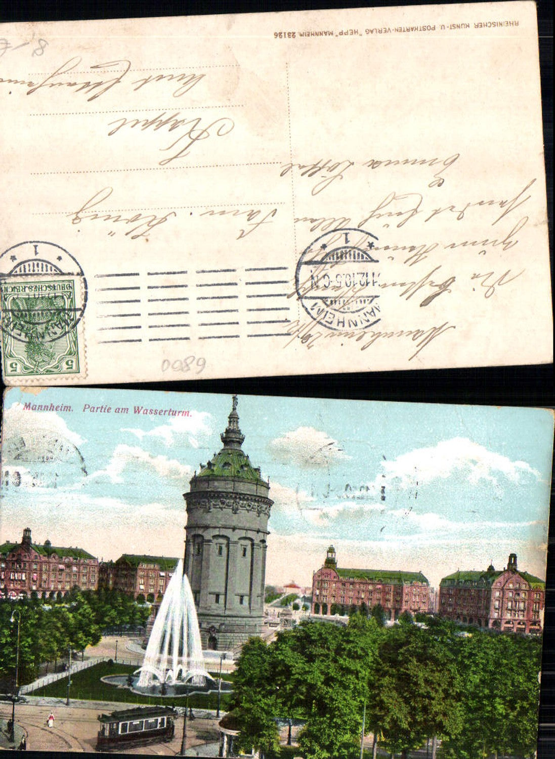 Mannheim Rheinhafen Dampfer Hafen Lagerhaus Feldpost Stotternheim Erfurt