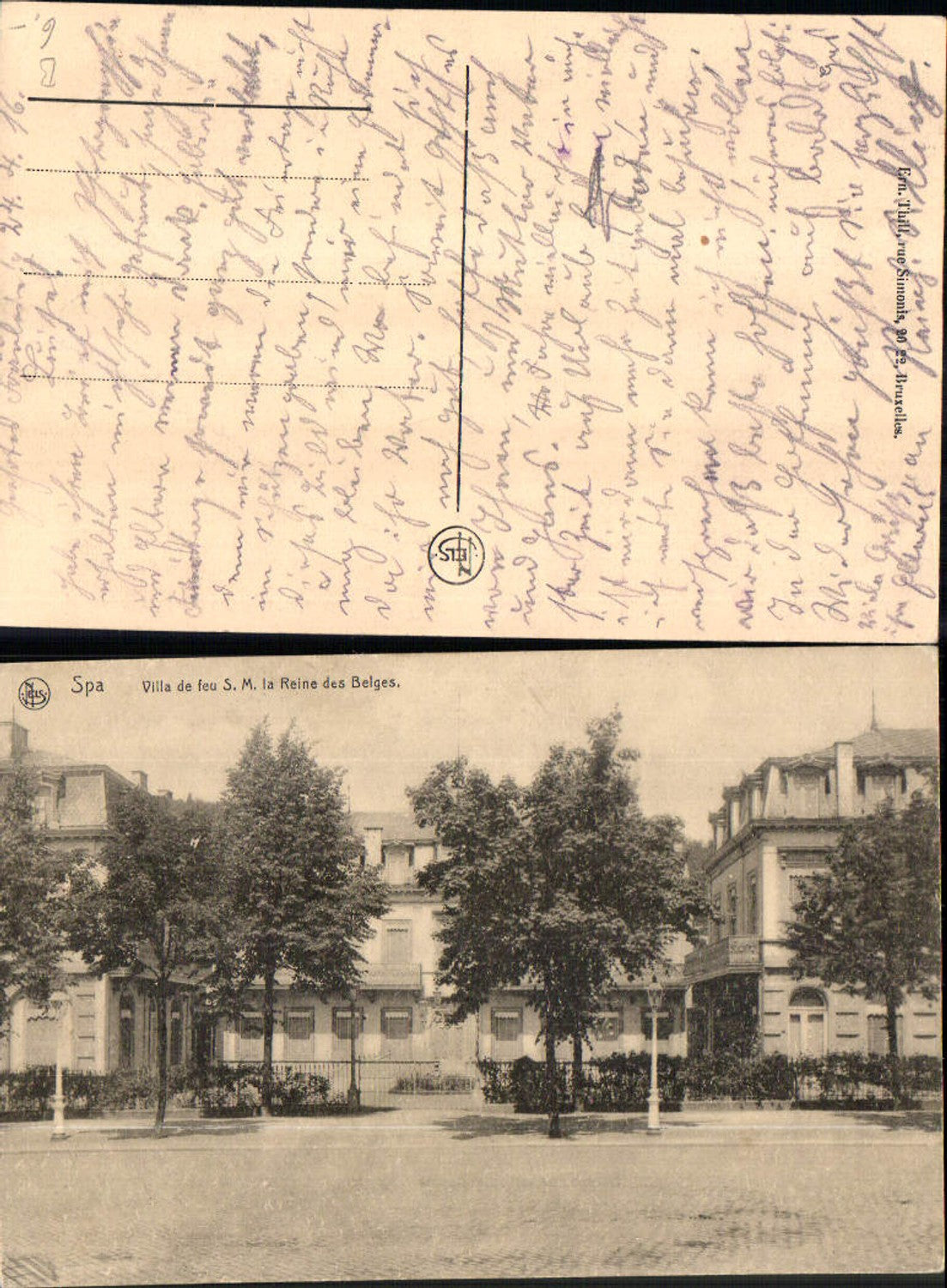 703158 Belgium Spa Villa de feu S.M. la Reine des Belges