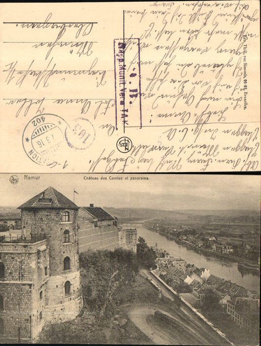 703174 Belgium Namur Chateau des Comtes Feldpost