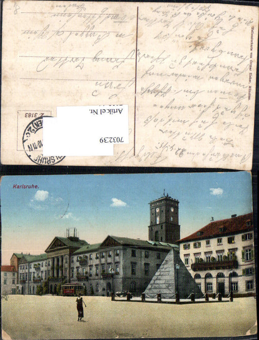 703239 Karlsruhe Platz pub Zieher Feldpost