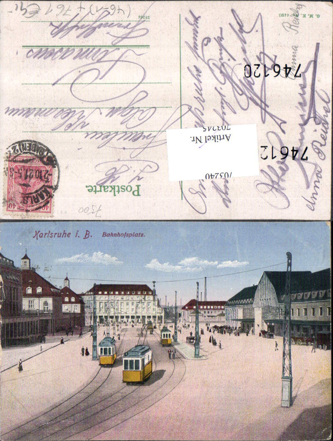 703240 Karlsruhe Bahnhofsplatz Tram