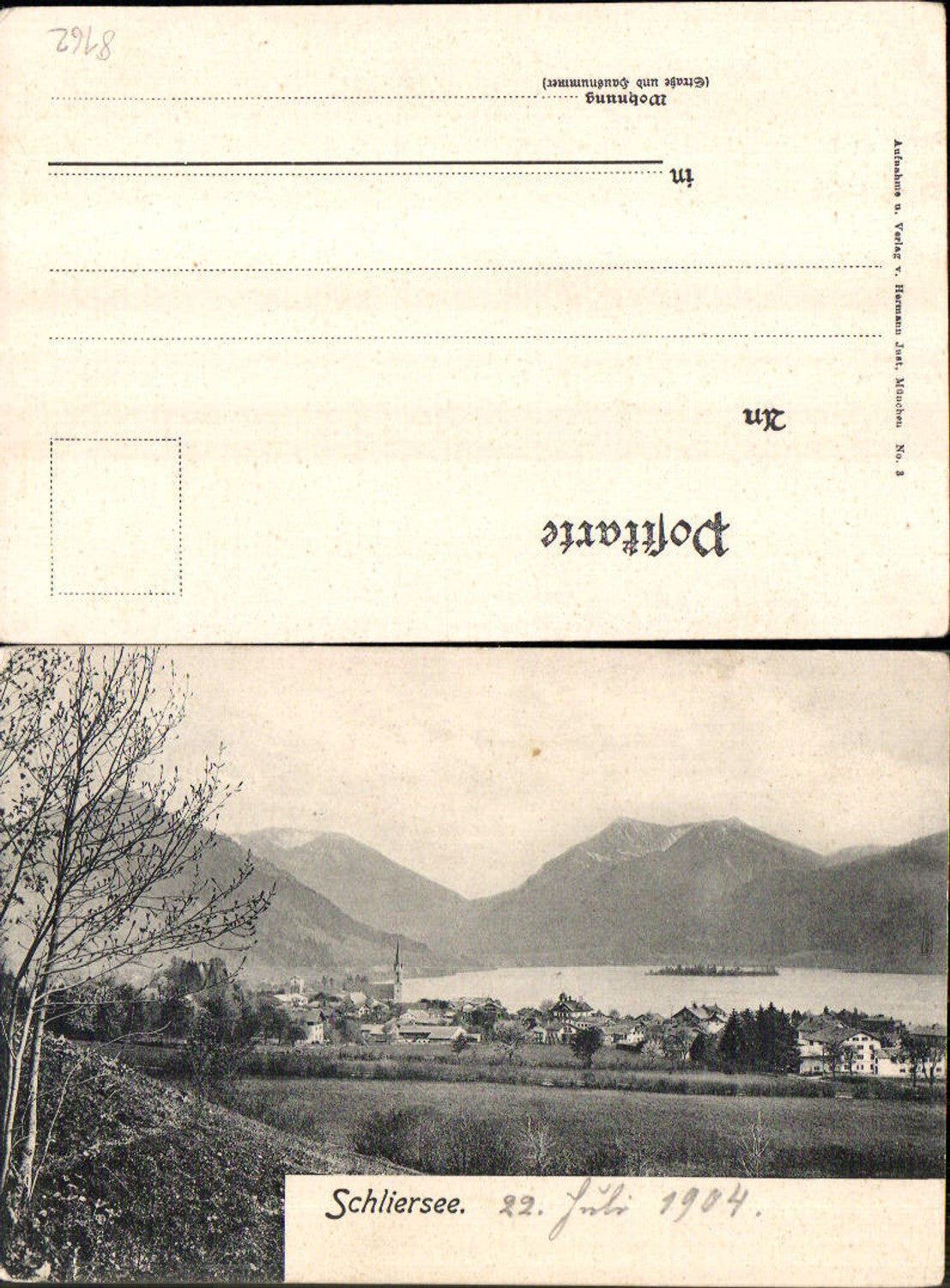 703474 Schliersee 1904 Partie am See pub Hermann Just 3